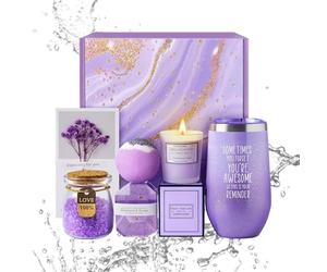 Gift Sneakers Women, Spa Gift Set with Bath Accessories, 9.06x9.06x4.33 pollici, Essentials, Relaxing Shower Supplies for Women, Mom, Wife, Girlfriend, Self-Care Idea
