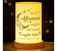 Giftasy Regalo Mamma, Regali Compleanno per Mammina - Elegante Lampada Notturna Stampata in 3D, Regalo Festa Della Mamma Utile, Idee Regali Madre da Figlia Figlio (10 * 10 * 15.8cm)