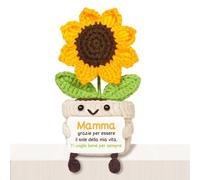 Giftasy Regalo Mamma, Regalo Mamma Compleanno - Originale Girasole Supporto Emotivo, Regali Festa della Mammina, Idee Regali per Donna