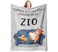 Giftasy Regalo Zio, Regalo Zio Compleanno - Idea Coperta del Gatto, Regali per Uomo Originali