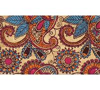 GIFTCOMPANYITALY OGGETTI IDEE DESIGN Zerbino Cachemire, Cocco e PVC, Colorato, 75x1.5x45 cm