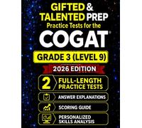 Gifted and Talented Test Prep for the CogAT® - Grade 3: Two Practice Tests with Detailed Answer Explanations, Personalized Performance Report, and Skill Gap Analysis
