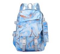 GiftGalore Set di zaini scolastici con astuccio per matite 2 pezzi Borse scolastiche per adolescenti ragazze ragazzi scuola elementare media zaino leggero da viaggio e astuccio per matite(Blue)