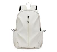 GiftGalore Zaini da scuola donna adolescente Zaino di base per la scuola Nero Zaino da scuola impermeabile(Off white)