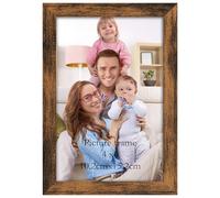 Giftgarden Cornice 10x15 PVC Marrone Rustico, Portafoto da Tavolo e Parete, Decorazione per Casa, Ufficio, Azienda,1 Pezzo