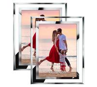 Giftgarden Cornice 13x18 da Tavolo, Cornice Foto Trasparente Set di 2