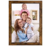 Giftgarden Cornice 13x18 PVC Marrone Rustico, Decorazione per Casa,1 Pezzo