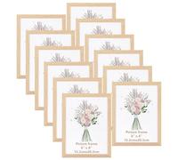 Giftgarden Cornice 15x20 Colore Legno Naturale in PVC,Decorare Casa,Set 12