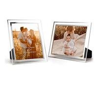 Giftgarden Cornice 15x20 per Foto in Vetro, Trasparente Set di 2
