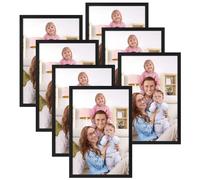 Giftgarden Cornice 20x30,Cornice Nera in PVC, Cornice da Parete e Tavolo, Decorazione per Casa,Set di 7