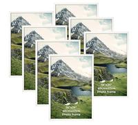 Giftgarden Cornice 40x60,Cornice Bianca in Alluminio, Cornice da Parete,Decorazione per Casa,Set di 7