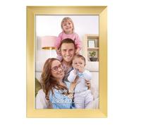 Giftgarden Cornice 9x13,Cornice Dorata in PVC,Cornice da Parete o Tavolo,Decorazione per Casa,1 Pezzo