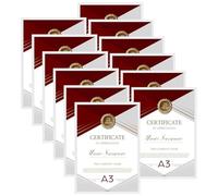 Giftgarden Cornice A3,Cornice Bianca in PVC, Cornice da Parete, Decorazione per Casa,Set di 12