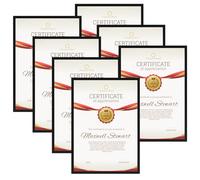 Giftgarden Cornice A3,Cornice Nera in PVC, Cornice da Parete, Decorazione per Casa,Set di 7