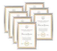 Giftgarden Cornice A4,Cornice Argento in PS,Decorazione per Casa,Set 7