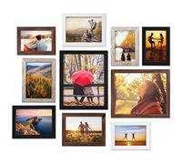 Giftgarden Cornici in 3 Misure Diverse: 4cornice 10x15, 4cornice 13x18, 2cornice 20x25, Multicolori, Decorazione per Casa, 10 Pezzi