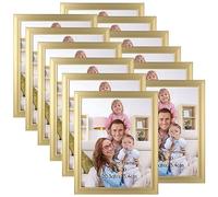 Giftgarden, Cornici per foto dorate da parete e da tavolo, da 25,4 x 20,3 cm, confezione da 12 pezzi, stile moderno