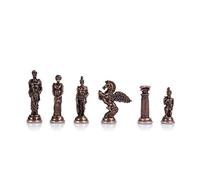 GiftHome (Solo Scacchi) in Rame Antico Mitologico Pegasus Figures Handmade Scacchi in Metallo Grandi Dimensioni 3,75 Incl.
