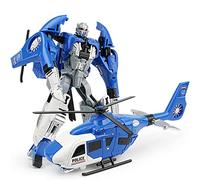 Giftik City Cop Elicottero Veicolo Super Auto Moto Trasformare Robot Giocattoli Barca Aereo Sport Auto Robot Deformazione Figura Giocattoli