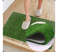 Giftik Evergreen - Zerbino in Erba Artificiale per Interni ed Esterni, Paesaggio Realistico, Tappeto Erboso Multiuso per Casa, Ingresso, Raschietto, Zerbino per Cani (Verde)