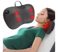 GiftPlus Regali Per Papà Cuscino Massaggiatore Posteriore Per Sollievo Dal Dolore Tessuto Profondo - Massaggiatore Shiatsu Impastatore Collo E Spalla Calore - Cuscino Elettrico Protable De Ma