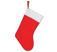 Gifts 4 All Occasions Limited Calza Rosso Feltro Appeso Sacco Regali Sacchetto Santa Calze Decorazioni Di Natale, 5060419791154