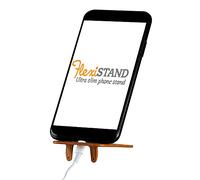 Gifts for Readers & Writers Flexistand Compatto e Regolabile Telefono Supporto per iPhone e Android, Legna
