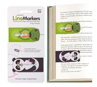Gifts for Readers & Writers Linemarker - Set di 2 segnalibri magnetici, set di supporti per pagine, clip per lettura, eleganti segnalibri magnetici, idea regalo per lettori e amanti dei libri