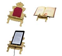 Gifts for Readers & Writers Trono Libreria iPad, Tavoletta Supporto Prenotare Titolare, Oro