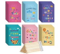 Gifts for Students from Teachers, 36Pack Class Gifts for School Children, End of Year School Leavers Gifts, Funny Motivational Notebooks Notepads Pencils Bulk Prizes for Kids Pupils