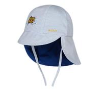Gifts Treat Cappello da Sole per Bambini, Cappello in Cotone per Bambini e Bambine Antivento con Motivo a Cartoni Animati, a Righe Blu, 6-12 Mesi