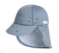 Gifts Treat Cappello da Sole per Bambini in Cotone, Cappello da Sole per Bambini con Protezione per Il Collo, Rete Grigia, 4-9 Mesi