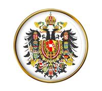 Giftshop UK Austria-Ungheria Stemma Oro Spilla, 23mm diameter, Metallo