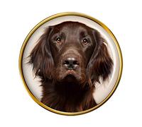 Giftshop UK Flat-Coated Retriever Pin