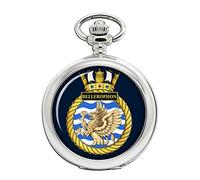 Giftshop UK Hms Bellerophon, Reale Blu Navy Tasca Orologio