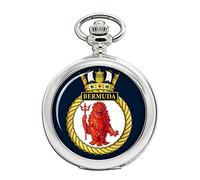 Giftshop UK Hms Bermuda, Reale Blu Scuro Orologio da Tasca