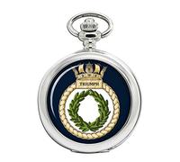 Giftshop UK Hms Triumph, Reale Blu Scuro Orologio da Tasca