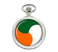 Giftshop UK Irlandese Difesa Forze Tondo Orologio da Tasca Cacciatore