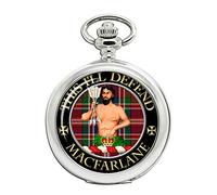 Giftshop UK Macfarlane Di Arroquhar Clan Scozzese Crest Orologio da Tasca Cacciatore
