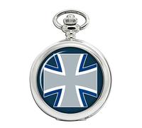 Giftshop UK Orologio da tasca dell'aeronautica militare tedesca (Luftwaffe), Silver Colour Metal, 45mm Diameter, Moderno