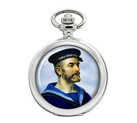 Giftshop UK Orologio da tasca Royal Navy Sailor Full Hunter
