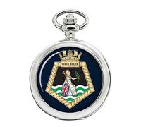 Giftshop UK Rfa Onda Righello, Reale Blu Scuro Orologio da Tasca