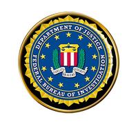 Giftshop UK Spilla dorata dell'FBI