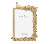GIFTY GIFTY Cornice portafoto a forma di pavone, 10,2 x 15,2 cm, per esposizione verticale su tavoli, perfetta per decorazioni per la casa, matrimoni, vacanze, lauree o qualsiasi foto traguardi