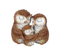 Giftz Galore- Owl-Ways Be Together-Ornamento per la Famiglia di Gufi, 3 Pezzi. 220 g Animale, Gufo, Multicolore, FO_66231