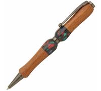 Gifu Acrilico & Legno Giapponese Penna a Sfera Legname Neon Chinesequince Nero