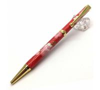 Gifu Mino Washi Carta Giapponese Penna a Sfera Plum Seigaiha Rosso Prugna