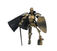 gifyym Action Figure Skeleton Knight - Articolato a 360° | Kit meccanico T | Design 'armatura medievale completamente posizionabile, corpo mobile multi-snodo, per armi dettagliati, robusta