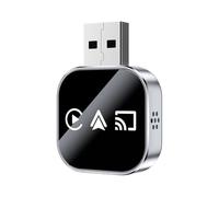 gifyym Adattatore wireless - Convertitore wireless da cablato a wireless aggiornato 2026 | Plug and Play con WiFi a banda e schermo 5.0, mirroring istantaneo dello schermo per una navigazione senza