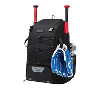 gifyym Borsa da baseball, portatile, resistente, per baseball, softball, grande capacità, porta mazze da giovani, adulti, guanti da Tball, casco per il trasporto, organizer per allenamento all'aperto